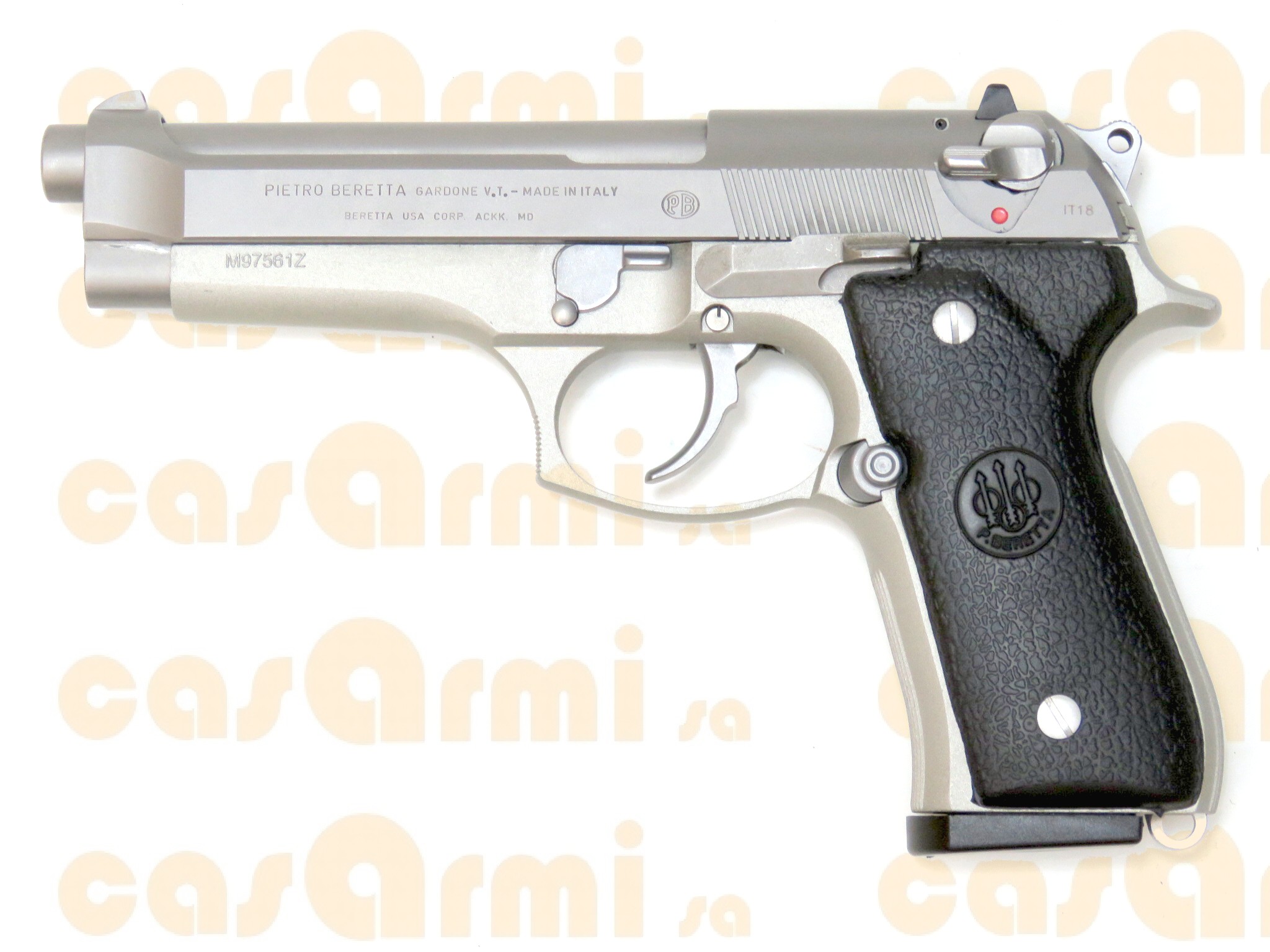 Beretta mod. 92FS inox con valigetta e secondo caricatore 9 Para